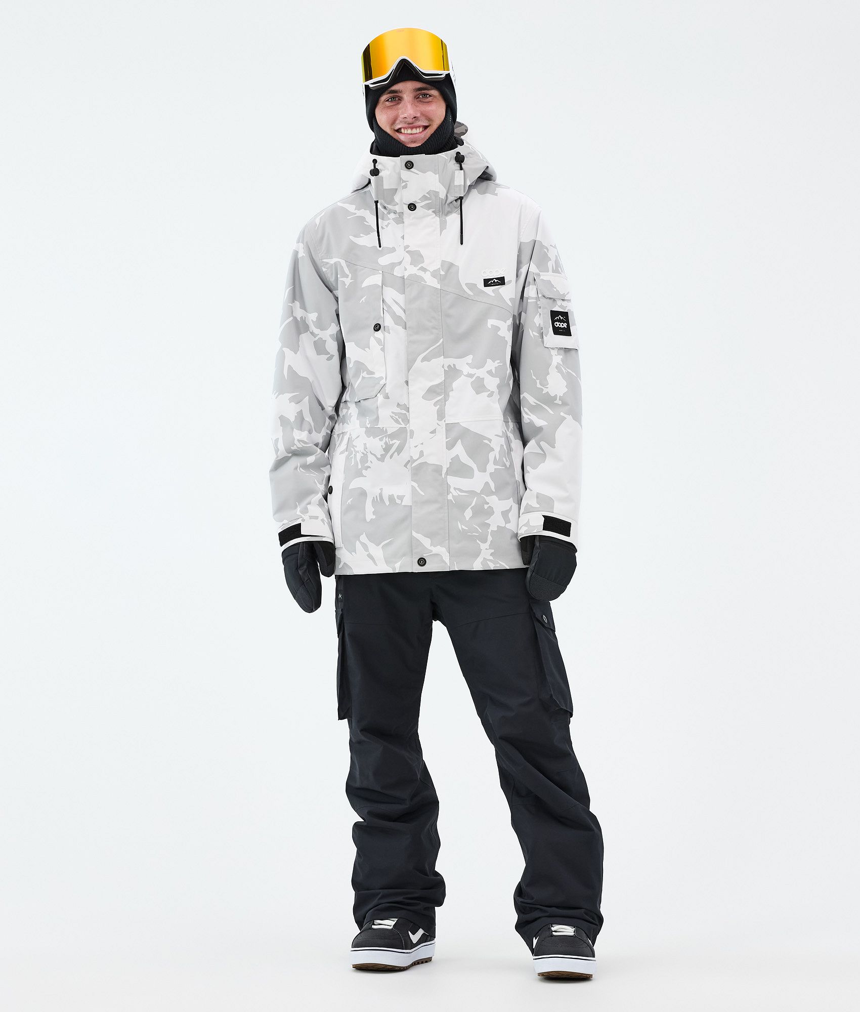 Dope Adept/Iconic Outfit Snowboardowy Mężczyźni - Grey Camo/Black