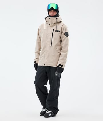 Dope Blizzard Full Zip Ski Outfit Men Sand/Black