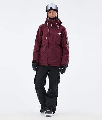 Dope Adept W Snowboard Outfit Dames Burgundy/Black