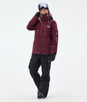 Dope Adept W Ski Outfit Dames Burgundy/Black