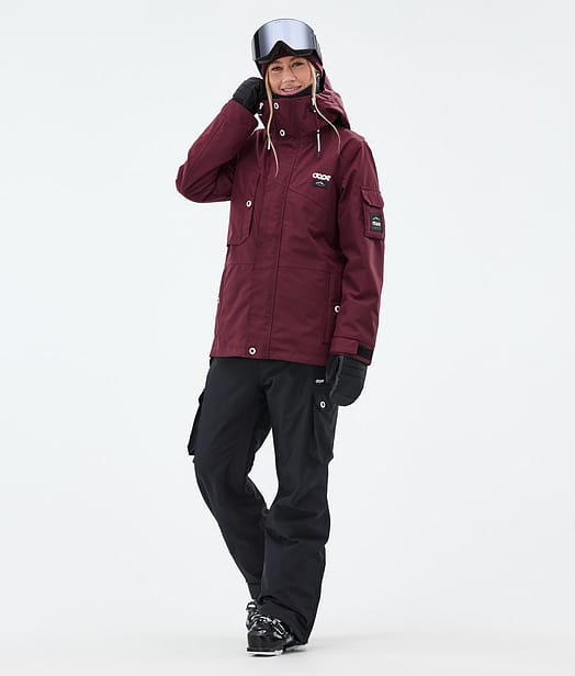 Dope Adept W Lyžařský Outfit Burgundy/Black