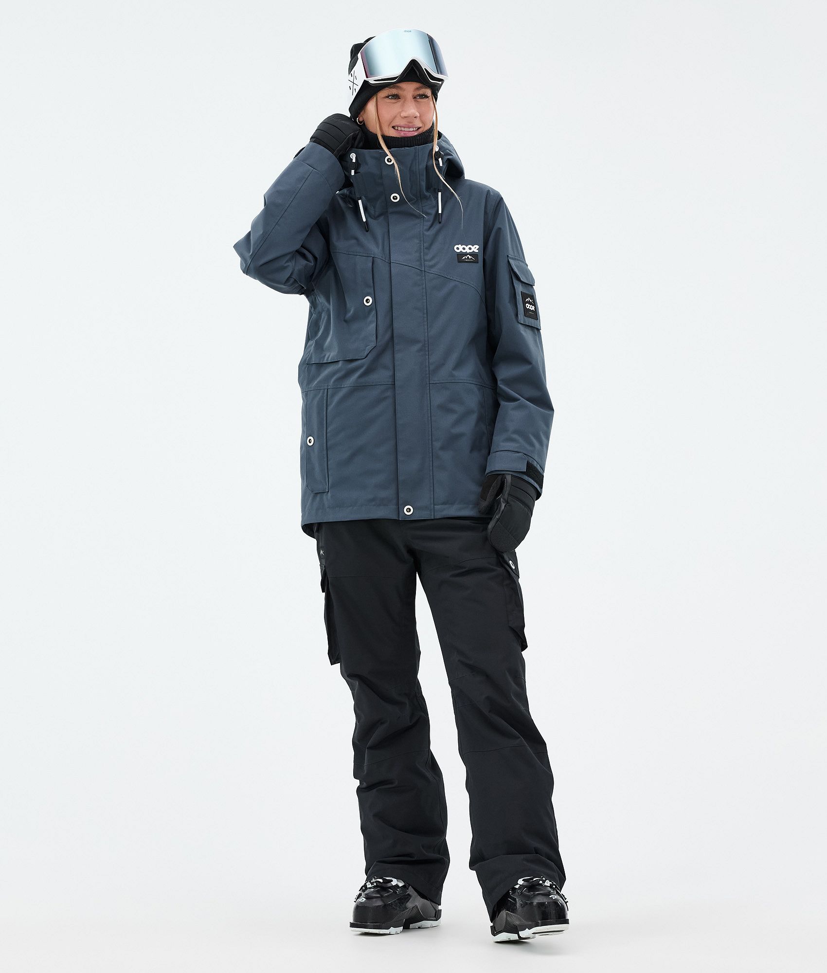 Dope Adept W/Iconic W Outfit Narciarski Kobiety - Metal Blue/Black