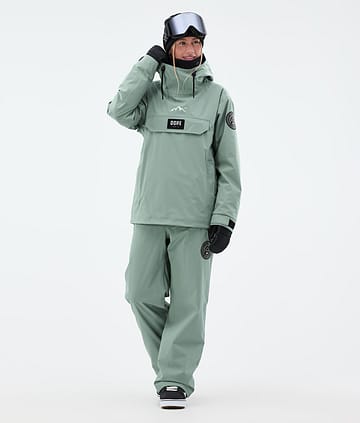 Dope Blizzard W Snowboard Outfit Dames Faded Green
