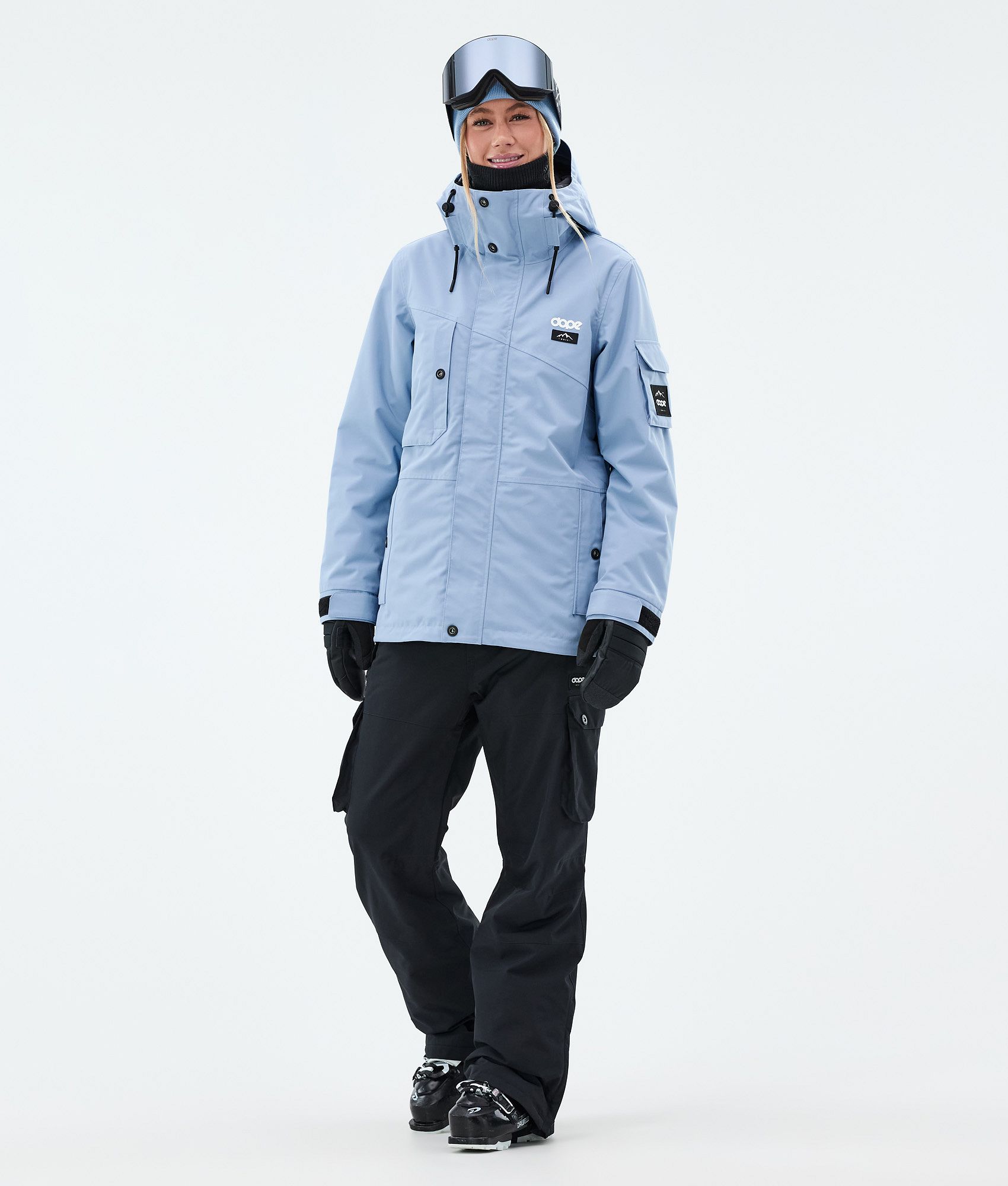Dope Adept W/Iconic W Outfit Narciarski Kobiety - Light Blue/Black