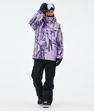 Dope Adept W Snowboard Outfit Dames Scribble Purple/Black