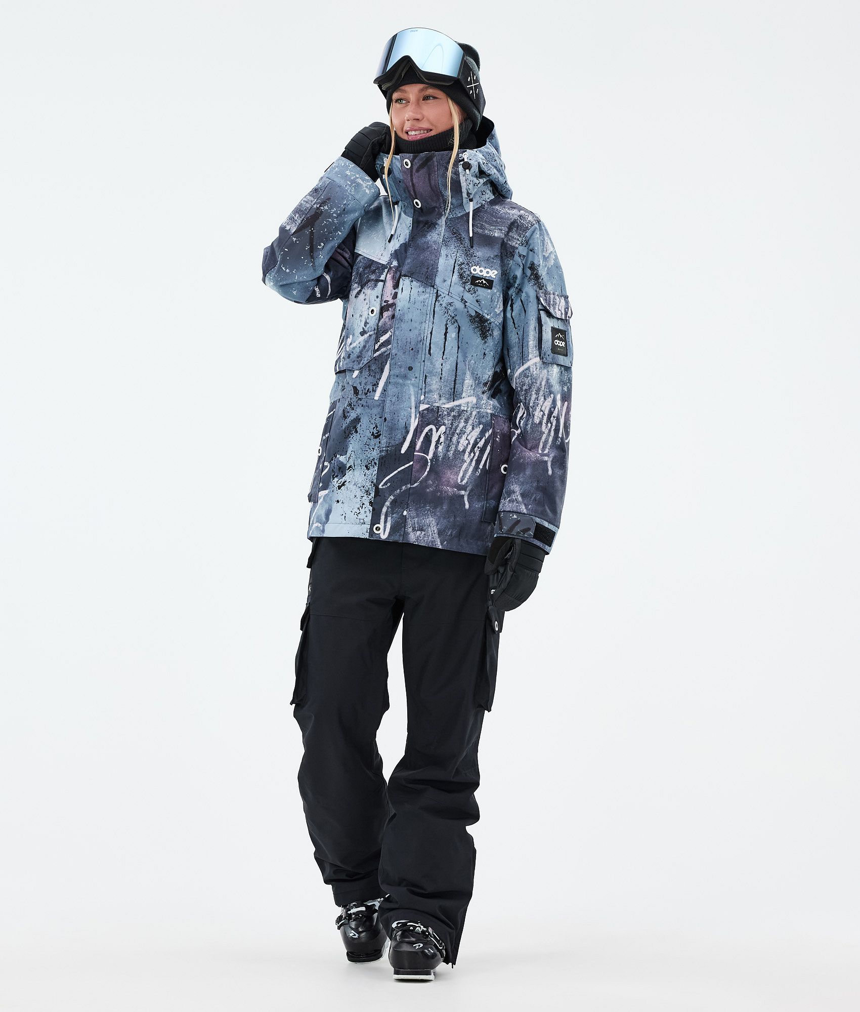 Dope Adept W/Iconic W Outfit Narciarski Kobiety - Punk Blue/Black