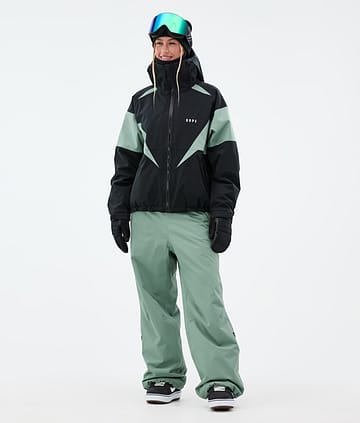 Dope Spartan W Snowboard Outfit Dames Black/Faded Green