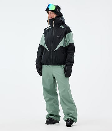 Dope Spartan W Ski Outfit Dames Black/Faded Green
