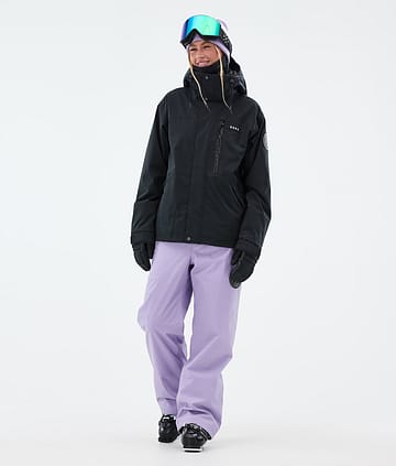 Dope Blizzard W Full Zip Ski Outfit Dames Black/Faded Violet