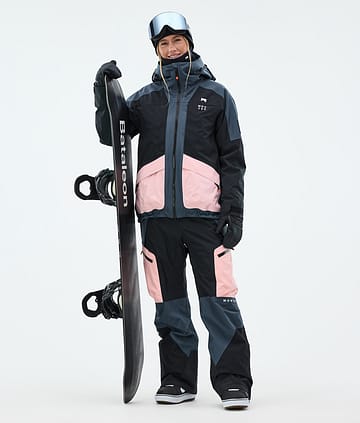 Montec Morpheus W Snowboard Outfit Women Metal Blue/Black/Soft Pink