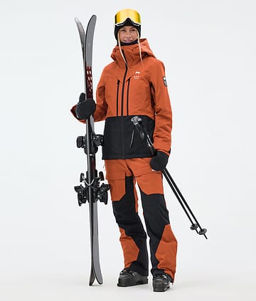 Montec Moss W Ski Outfit Burned Orange/Black