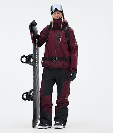 Montec Oracle W Snowboard Outfit Women Burgundy/Black