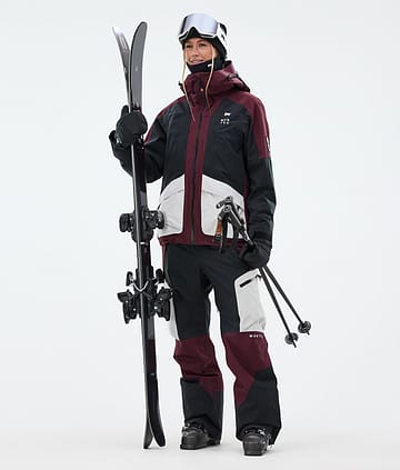 Montec Morpheus W Ski Outfit Women Burgundy/Black/Light Grey