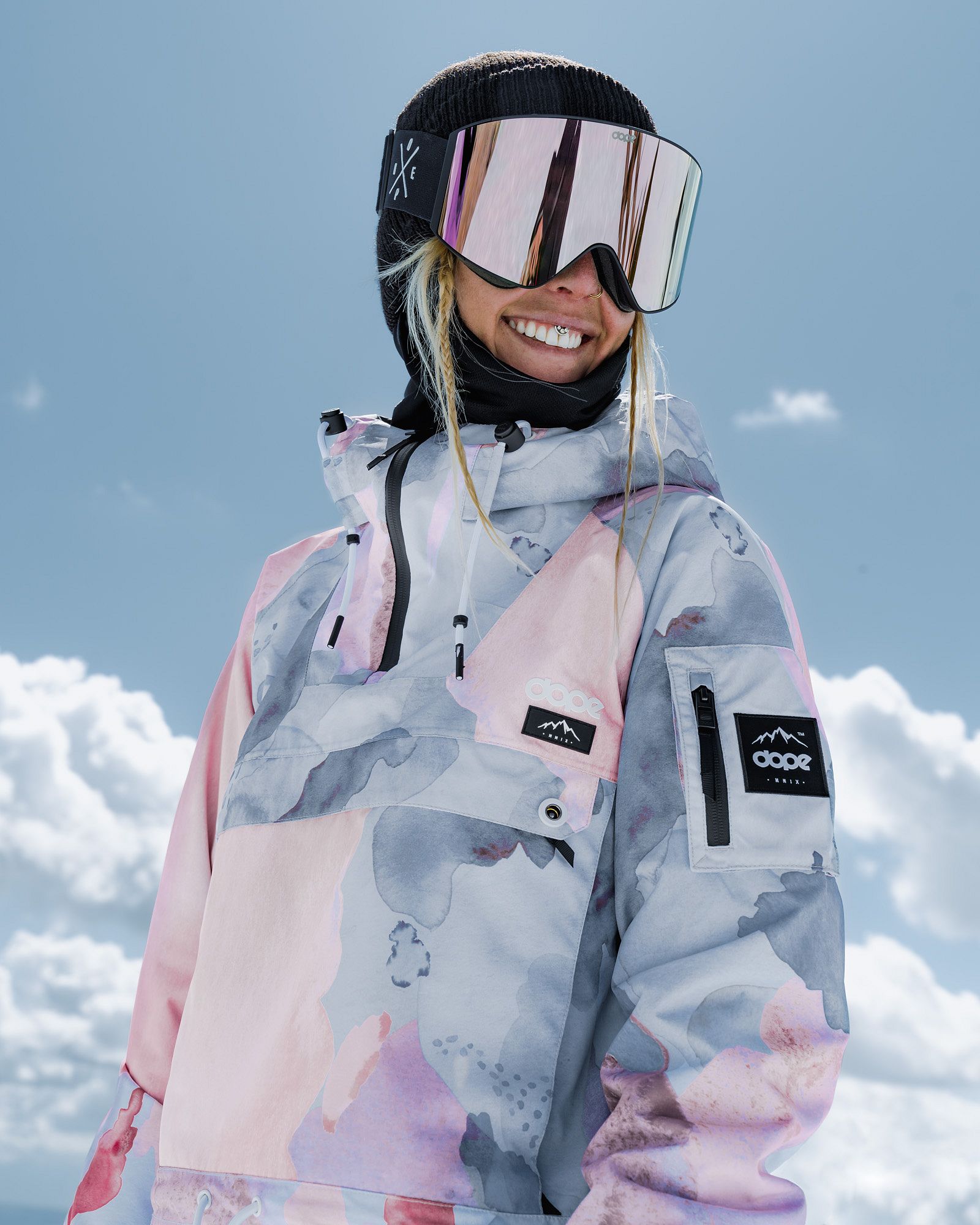 Skiing with glasses clearance