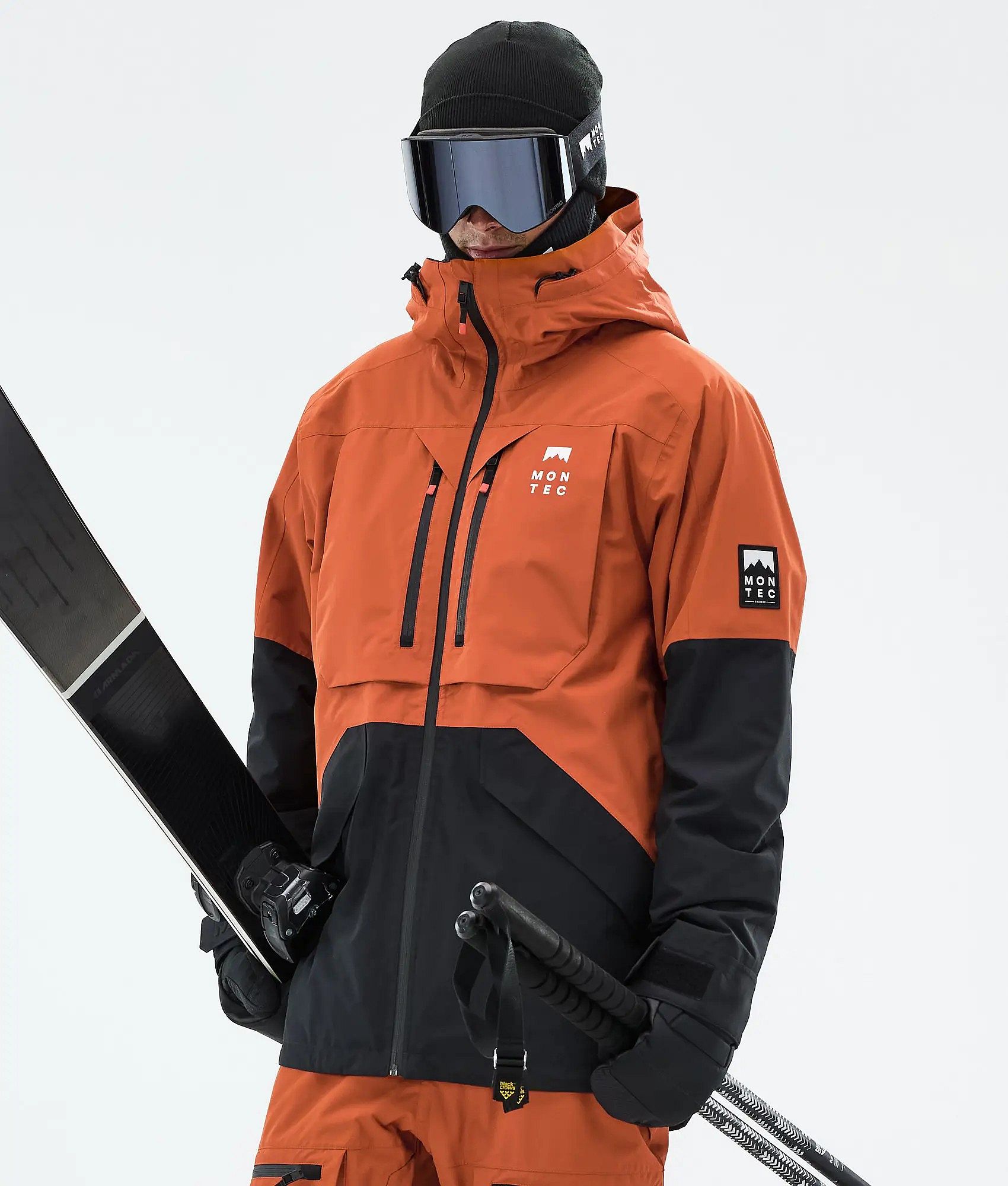 Montec Arch Veste de Ski Homme Burned Orange/Black