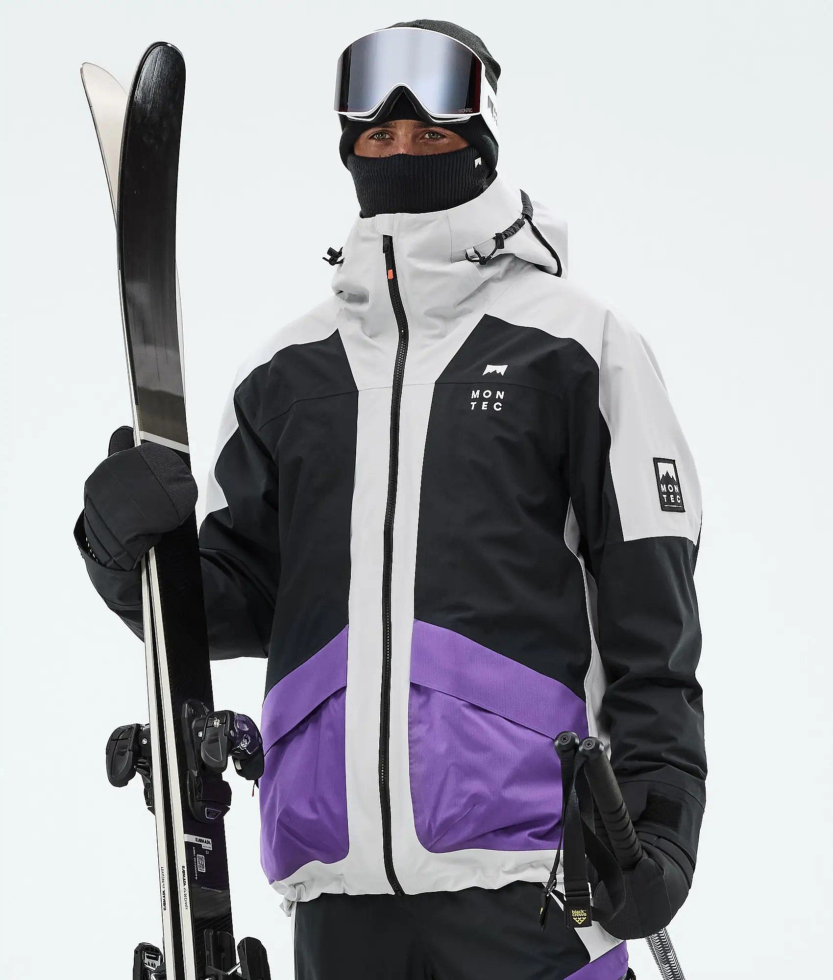 Montec Morpheus Ski jas Heren Light Grey/Black/Vivid Purple